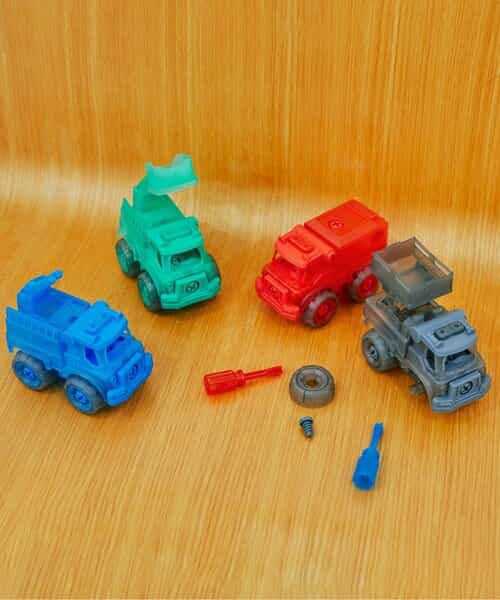 ★SALE★DIY TOY CARS  CLEAR 4点セット