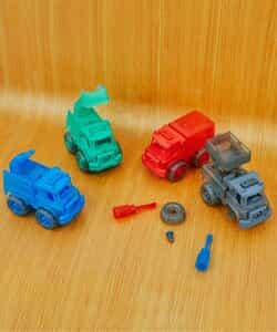 ★SALE★DIY TOY CARS  CLEAR 4点セット_359189