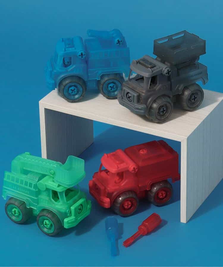 ★SALE★DIY TOY CARS  CLEAR 4点セット_359203