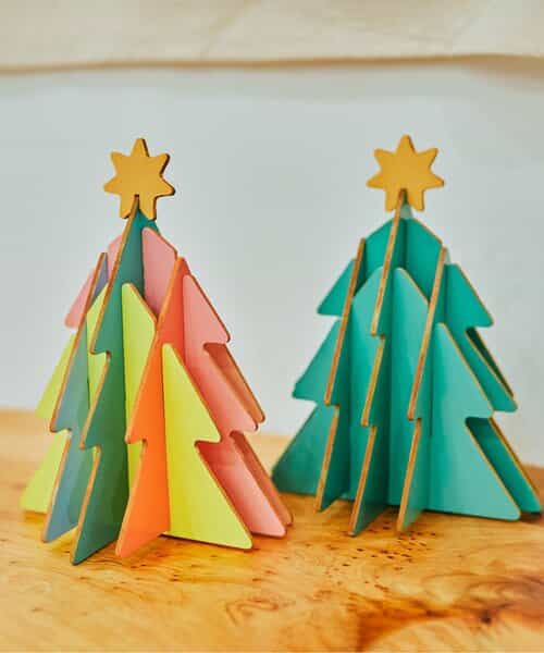★SALE★木製 組み立てカラフルクリスマスツリー