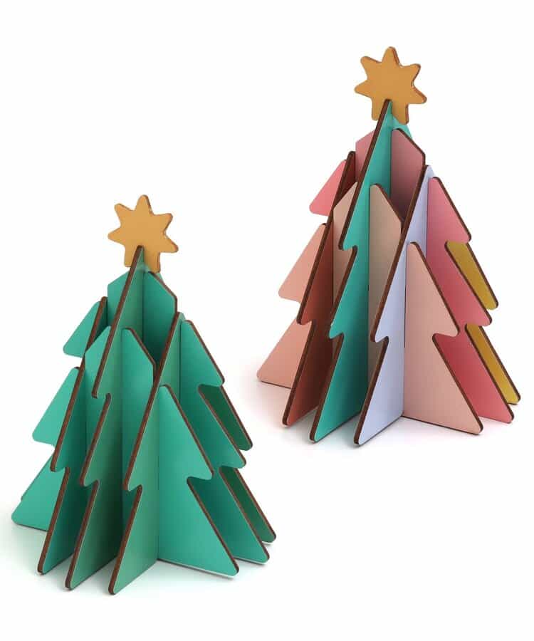 ★SALE★木製 組み立てカラフルクリスマスツリー_359229