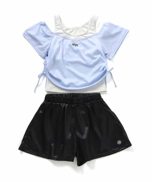 algyレイヤード風オフショル2Pセット水着