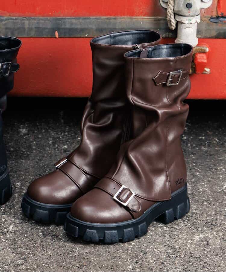 ★SALE★ルーズカバーデザインエンジニアブーツ