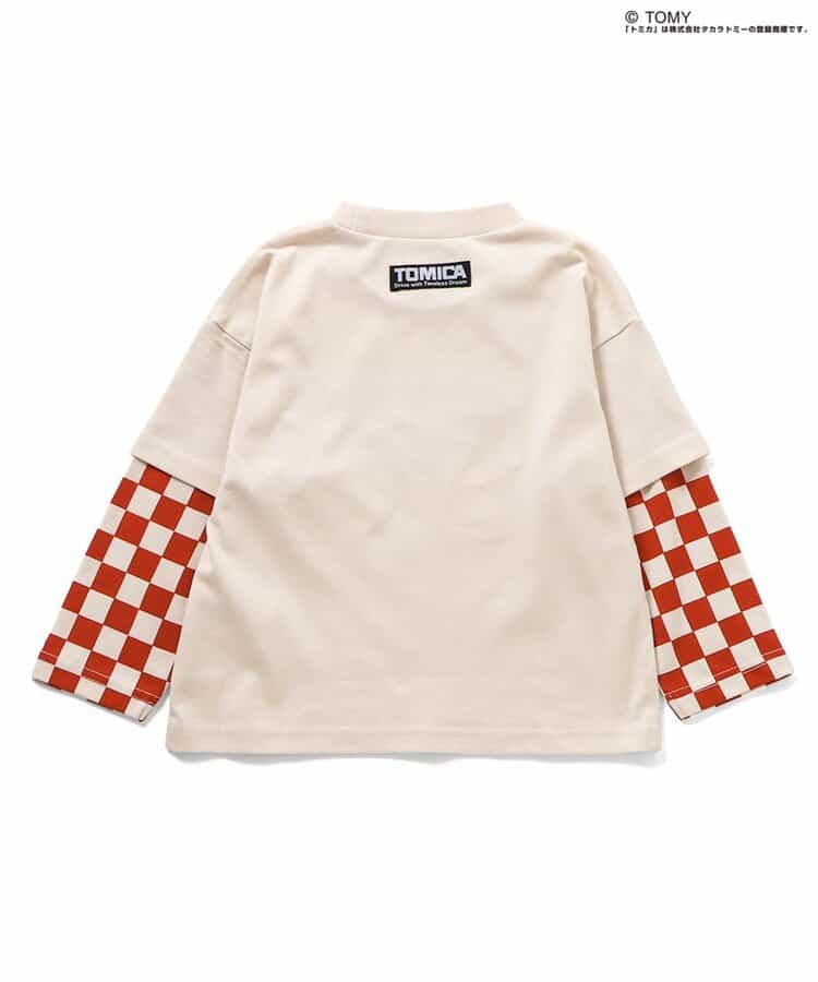 TOMICA働く車レイヤード風Tシャツ_879818
