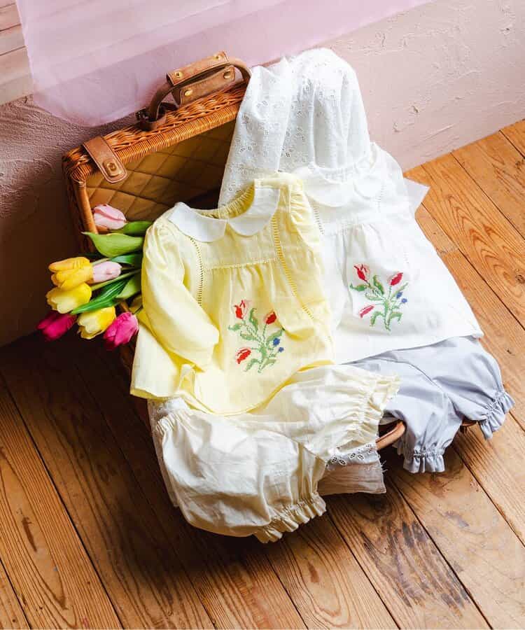 ★アウトレットセール★チューリップ刺繍ミルキースーツ_776136