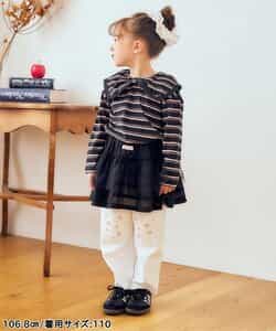 ハートパッチバレルパンツ  10分丈_912237