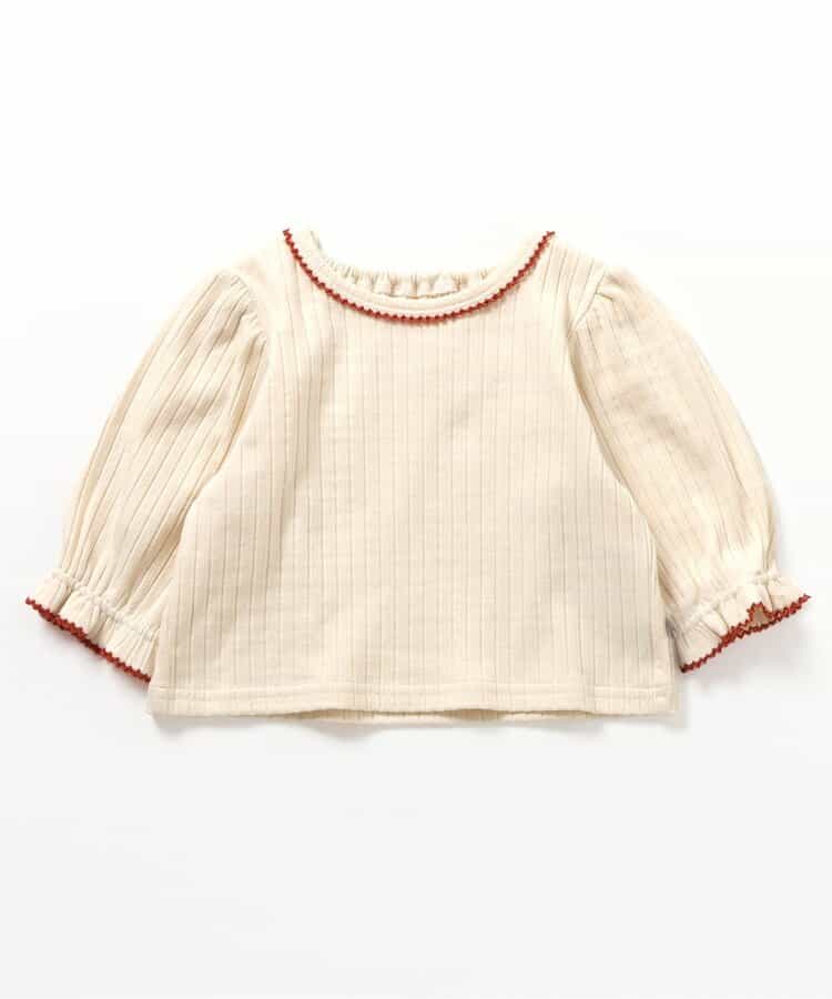 【リンク】りんご・パッチワーク トップス＆サロペットセット_912947