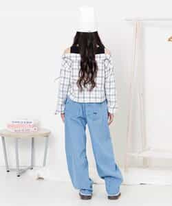 ★SALE★ドッキングチェックシャツ_724063