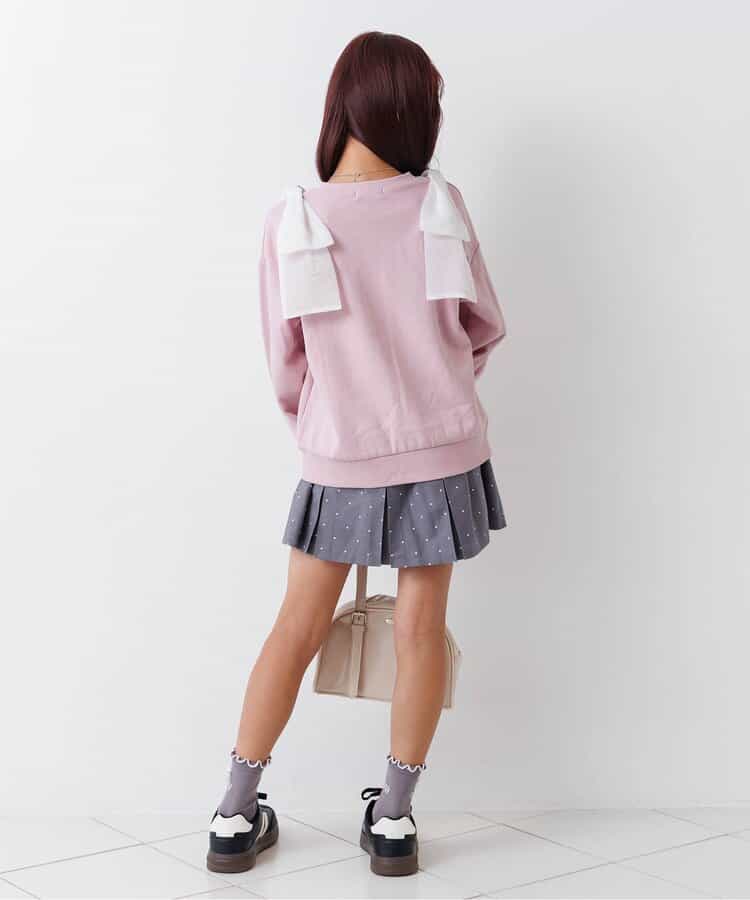 ★SALE★肩りぼんトレーナー_716003