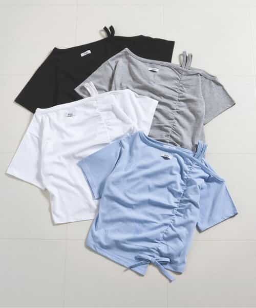 ギャザーTシャツ