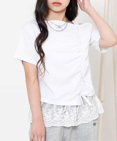 ギャザーTシャツ