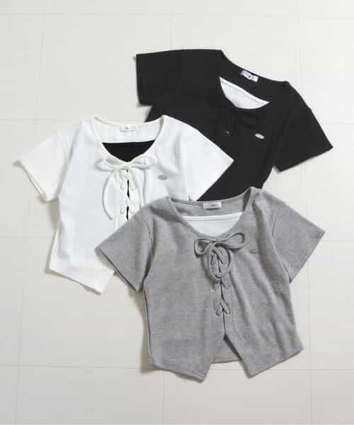 レースアップドッキングTシャツ