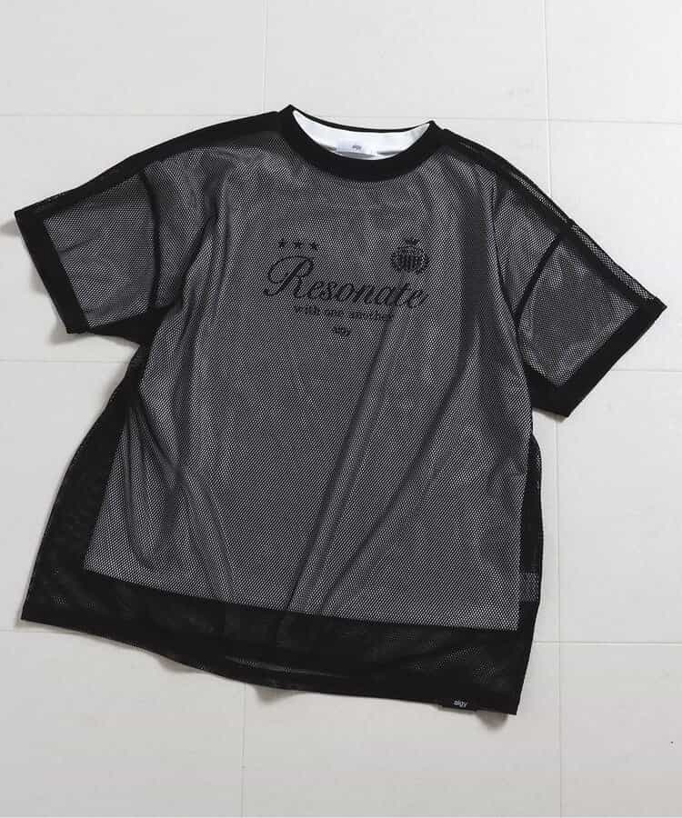メッシュT & Tシャツセット｜レイヤードコーデ 2枚セット