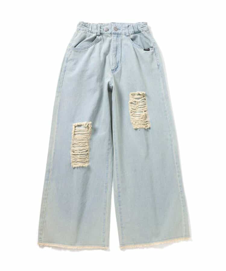 ★SALE★ウエスト調節できるグランジワイドパンツ