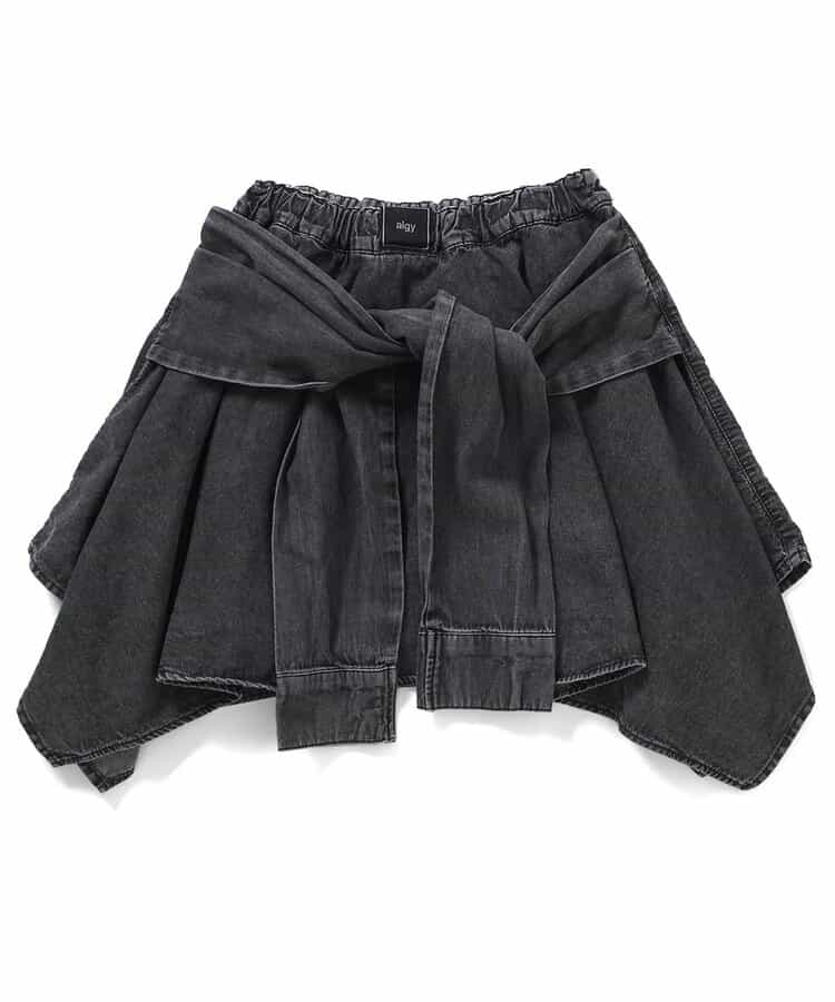 ★SALE★シャツ巻き風デニムキュロット_756535