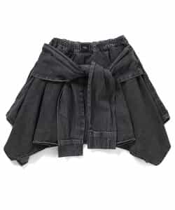 ★SALE★シャツ巻き風デニムキュロット_756535