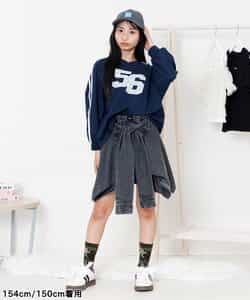 ★SALE★シャツ巻き風デニムキュロット_756536