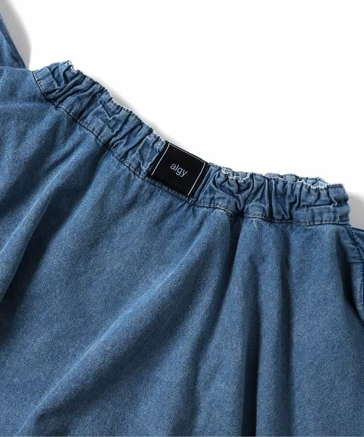 ★SALE★シャツ巻き風デニムキュロット_756543