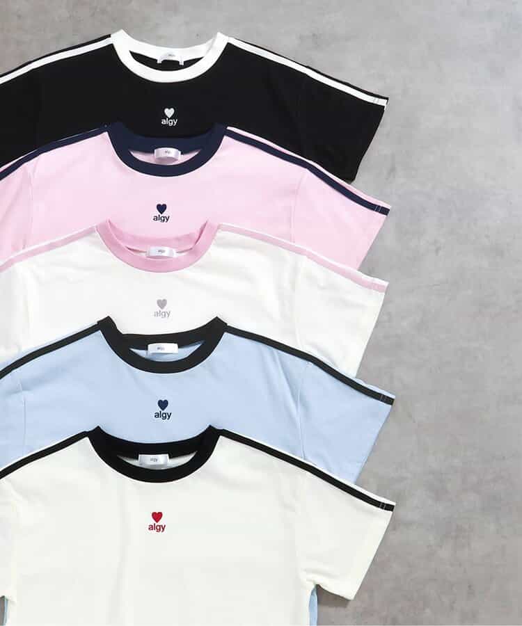 【人気No.1アイテム/再入荷】algyロゴリンガーTシャツ_906442