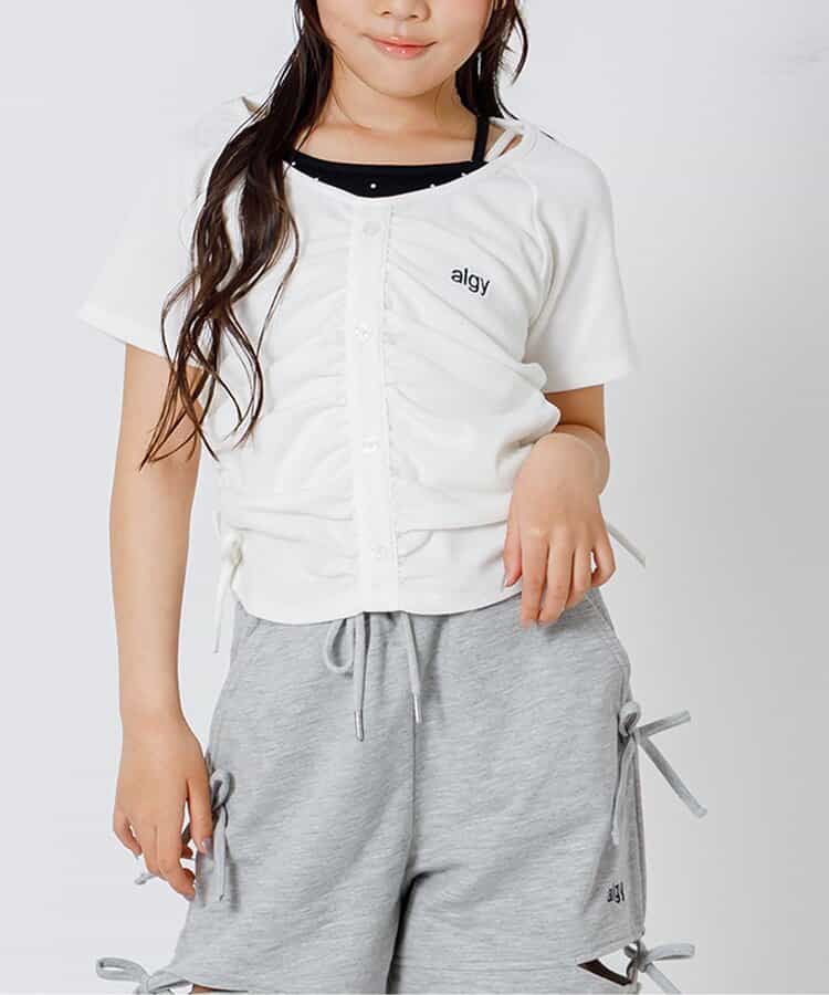 レイヤード風リブTシャツ