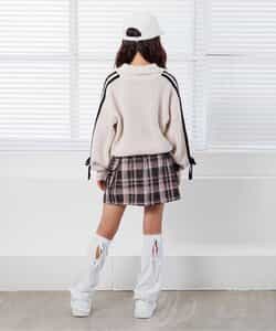 ラインりぼんニットカーデ_957584