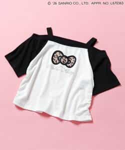 【ハローキティ】ギャルオフショル風Tシャツ