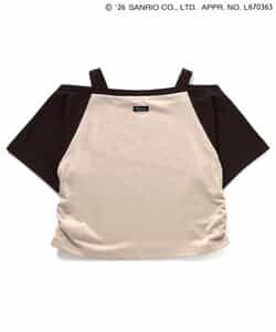 【ハローキティ】ギャルオフショル風Tシャツ_908785