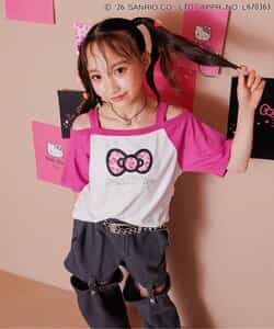 【ハローキティ】ギャルオフショル風Tシャツ_908781