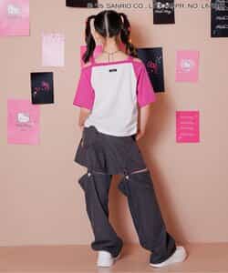 【ハローキティ】ギャルオフショル風Tシャツ_908796