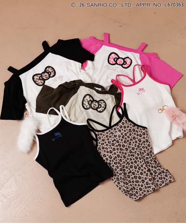 【ハローキティ】ギャルオフショル風Tシャツ_908800