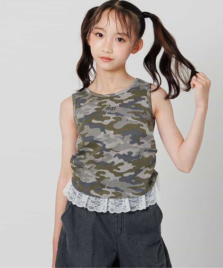 パッド付きレイヤードタンクトップ
