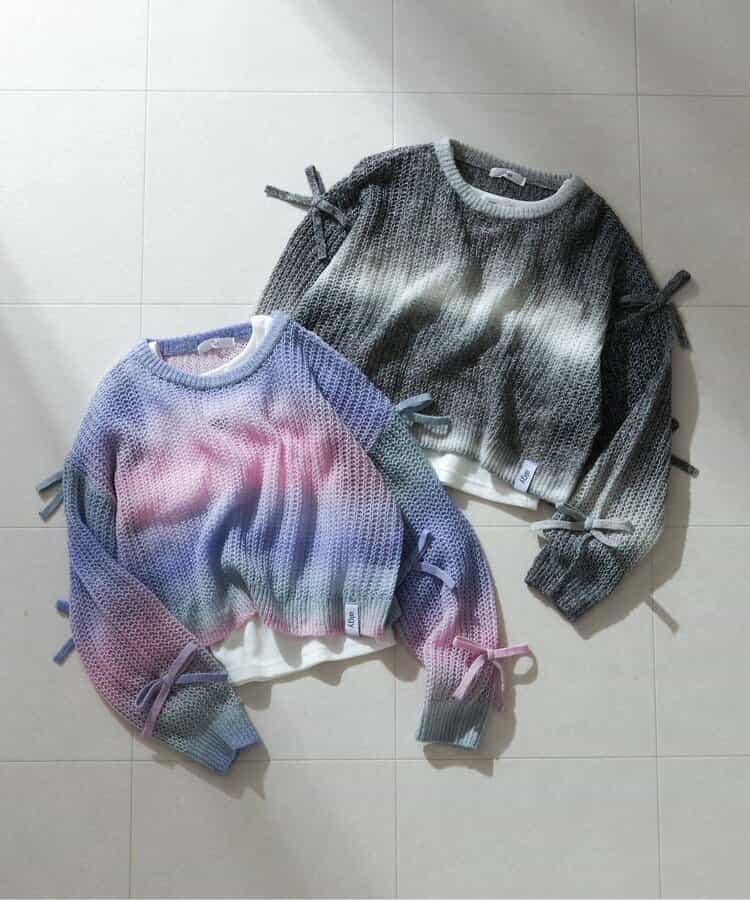 透かし編みグラデニット＆タンクセット_948896
