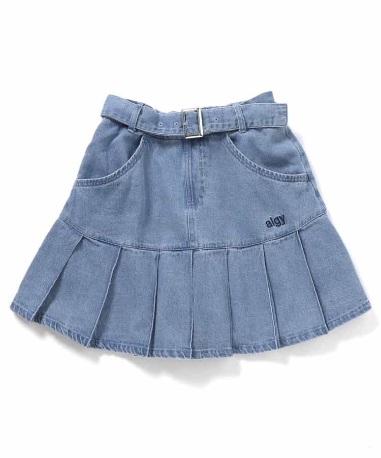 フロントベルトプリーツスカパン