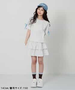 ラメミニ裏毛Tシャツ＆スカパンセット_913363