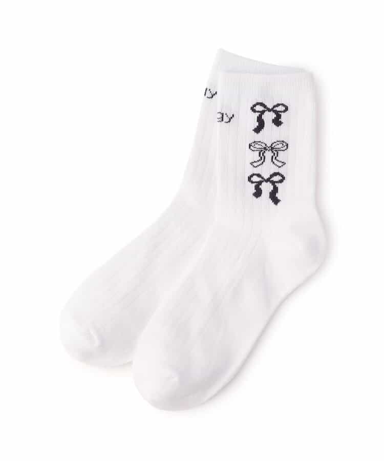 サイドりぼんクルーソックス_945776