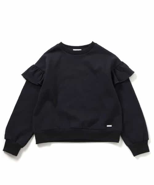 ★SALE★裏起毛肩フリルトレーナー