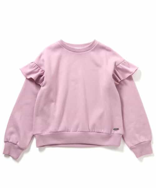 ★SALE★裏起毛肩フリルトレーナー