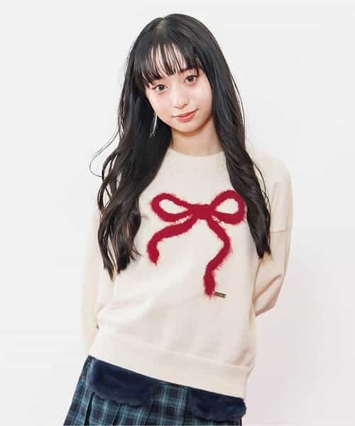★SALE★シャギーりぼんニット