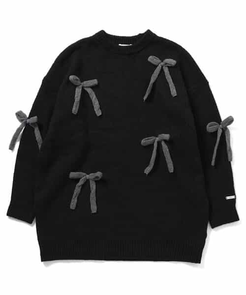 ★SALE★ニットりぼんミニワンピ