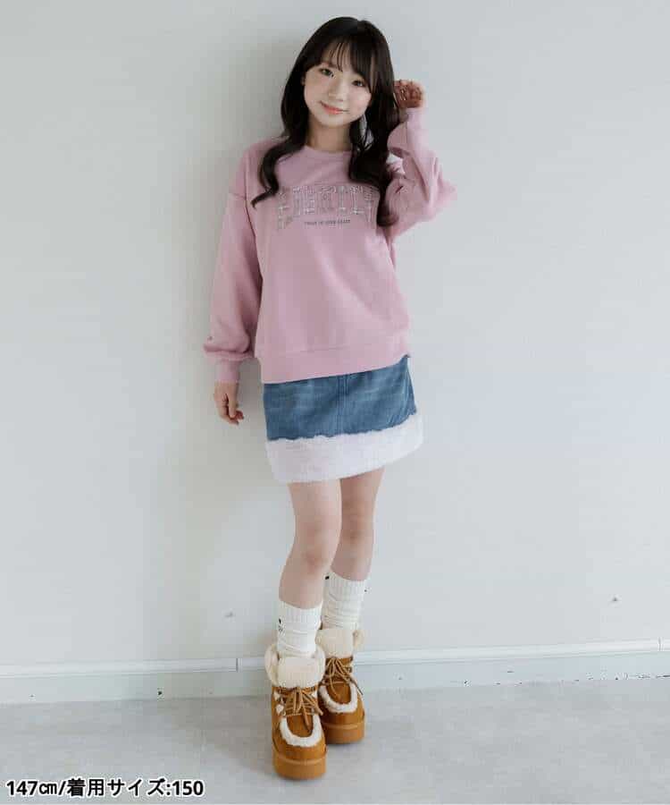ファー付きスカパン_986483