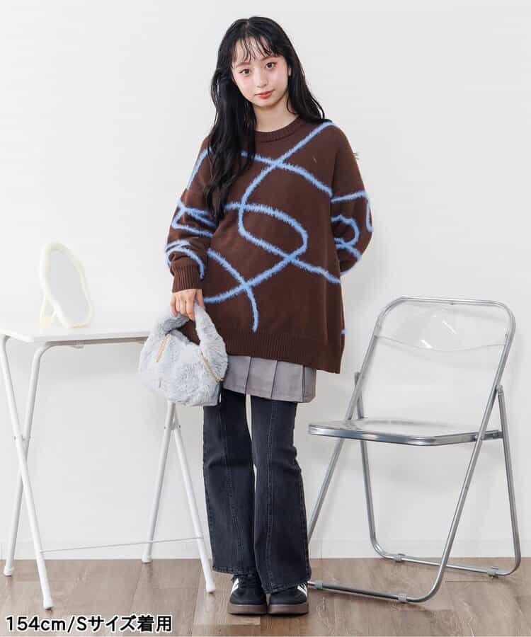 ★SALE★エコファーフラッププリーツスカート_646492