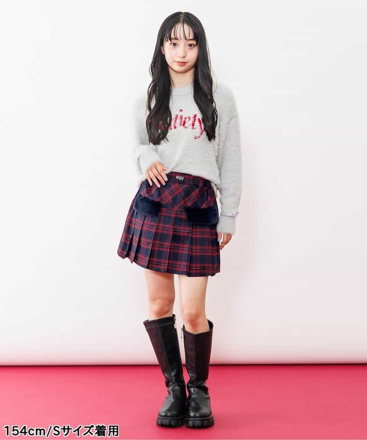 ★SALE★エコファーフラッププリーツスカート_646504