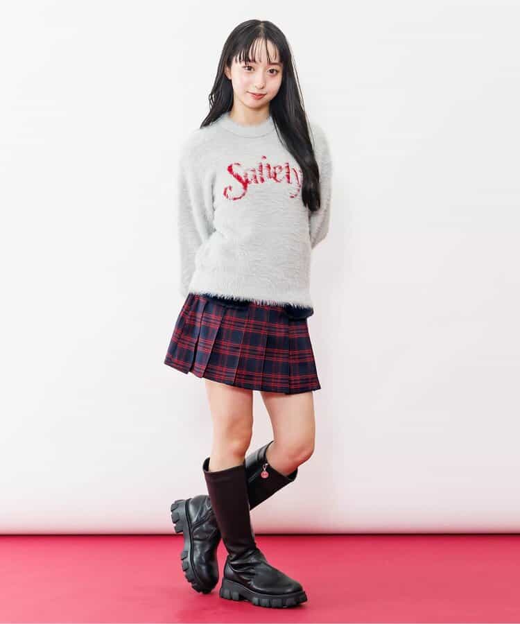 ★SALE★エコファーフラッププリーツスカート_646505