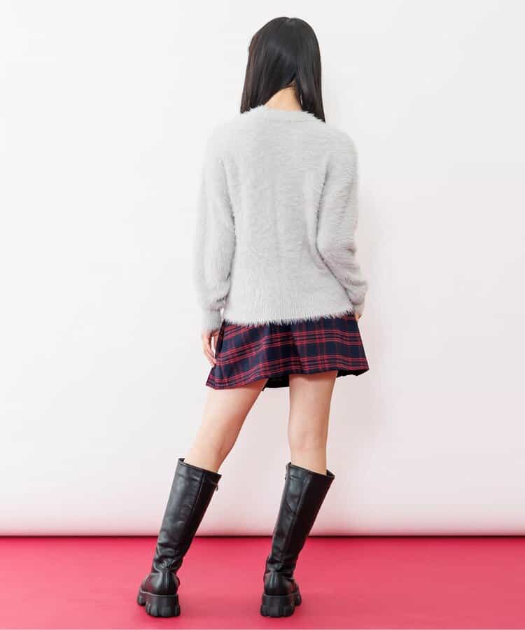 ★SALE★エコファーフラッププリーツスカート_646506