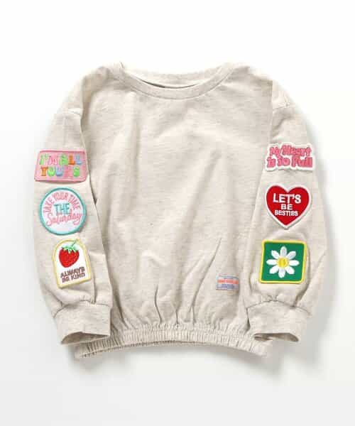 ★SALE★袖ワッペンいっぱいTシャツ