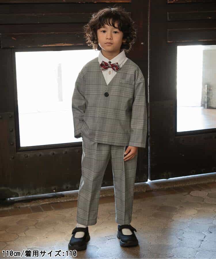 ＜フォーマル＞WEB限定  BOYSセットアップ　長パンツ  10分丈_971234
