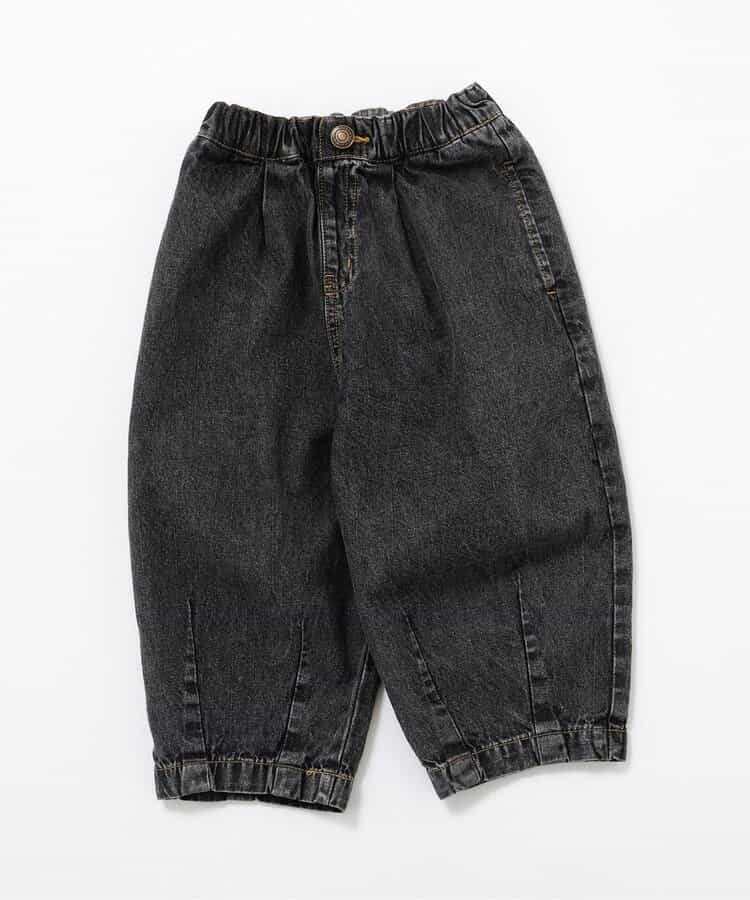 ★SALE★WEB限定  ルーズタックデニムパンツ  10分丈