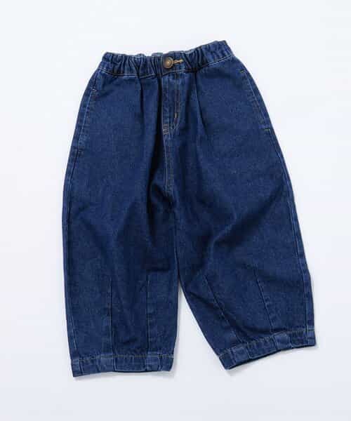 ★SALE★WEB限定  ルーズタックデニムパンツ  10分丈