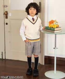 ＜フォーマル＞WEB限定  BOYSセットアップ　半パンツ  5分丈_971739