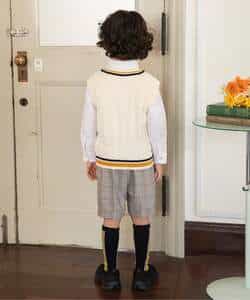 ＜フォーマル＞WEB限定  BOYSセットアップ　半パンツ  5分丈_971740